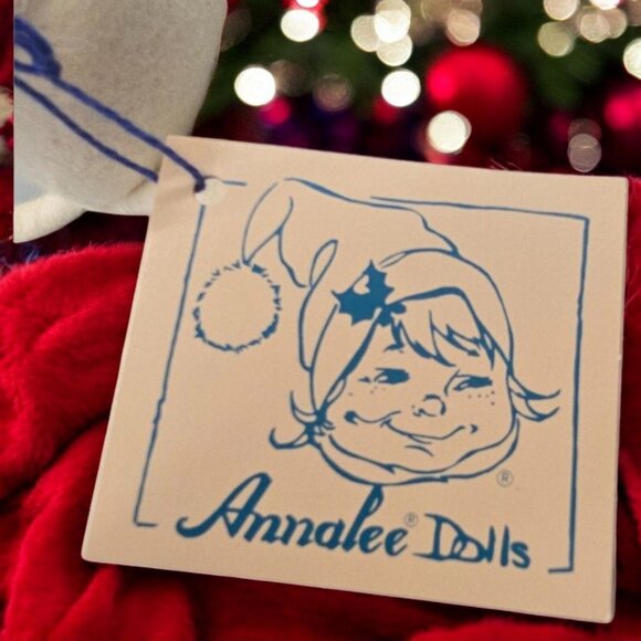 Annalee 7" White Angel Christmas Mouse Stars Halo Feather Wings Vintage 1999 - Picture 6 of 8